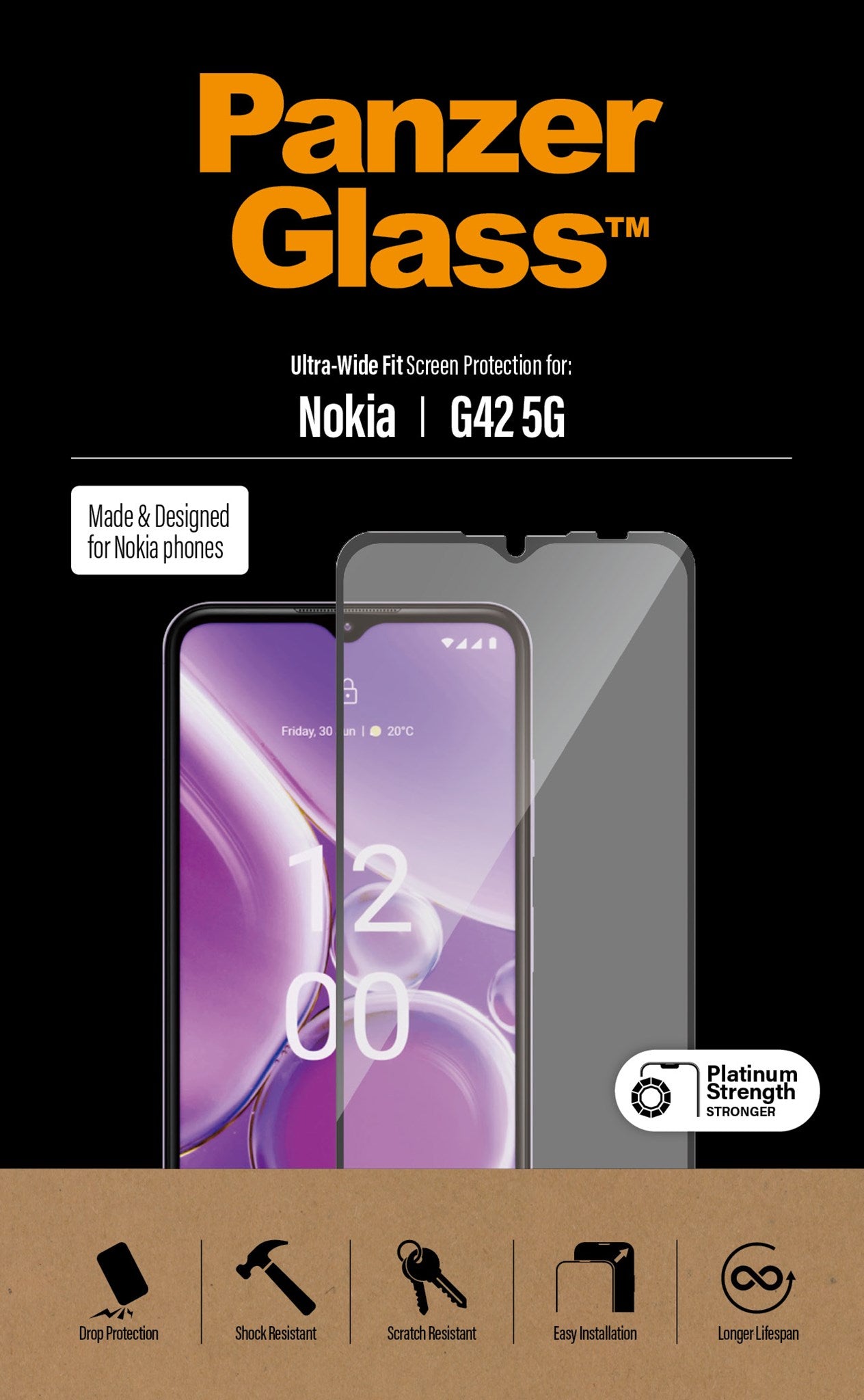 PanzerGlass® Screen Protector Nokia G42 5G | Ultra-Wide Fit